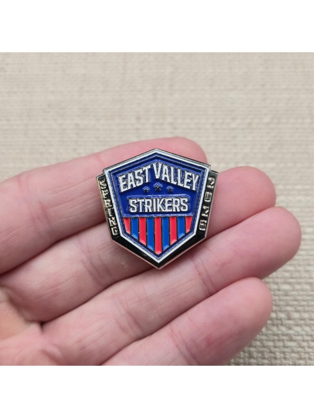 East Valley Strikers Spring 2026 Youth Soccer Enamel Lapel Pin A8542